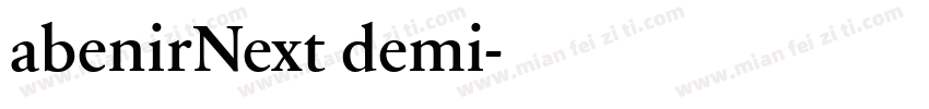 abenirNext demi字体转换